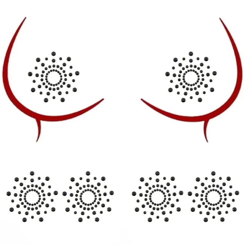 Nipple Cover Pasties - 2/1Pairs Sexy Nipple Transparent Self Adhesive