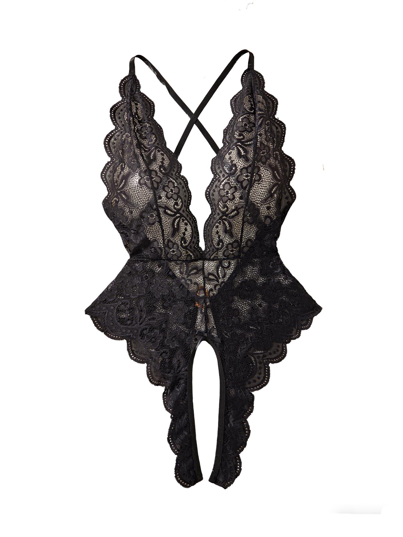Strapless Bra Backless - Romantic Lace Patchwork Hollow Bra Sets