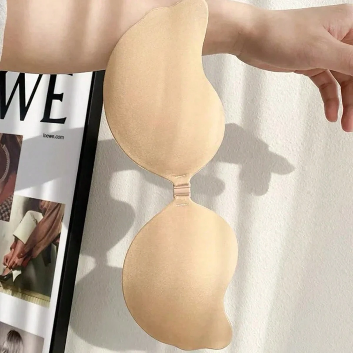Silicone Bra Adhesive - 2 Pairs Mango-shaped Silicone Nipple Cover
