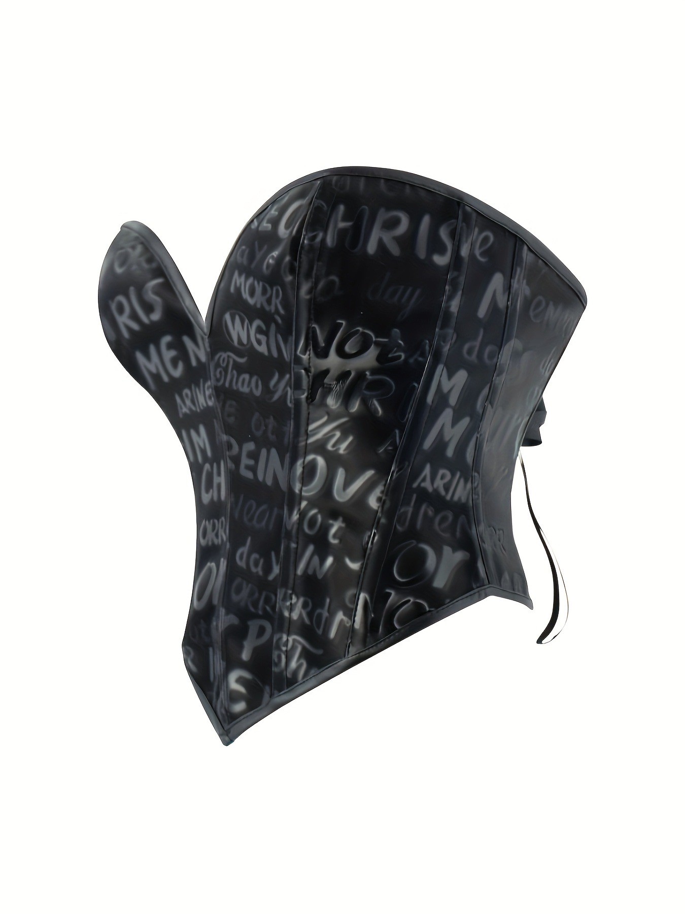 Black letter printed strapless - Corset Waist Cinch review and price