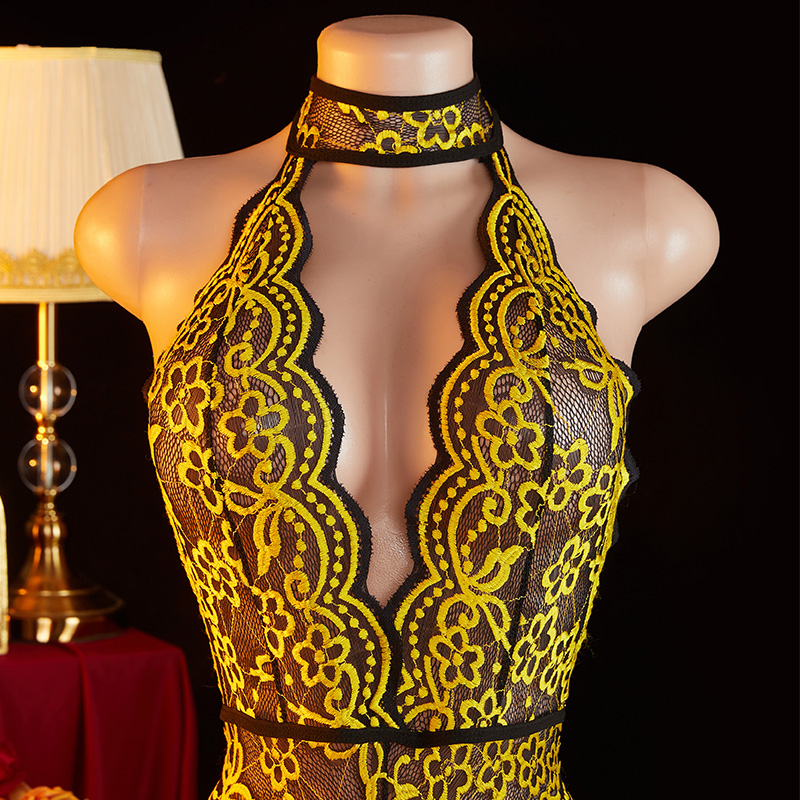 Crotchless Transparent Backles - Lace Teddy Lingerie review and price