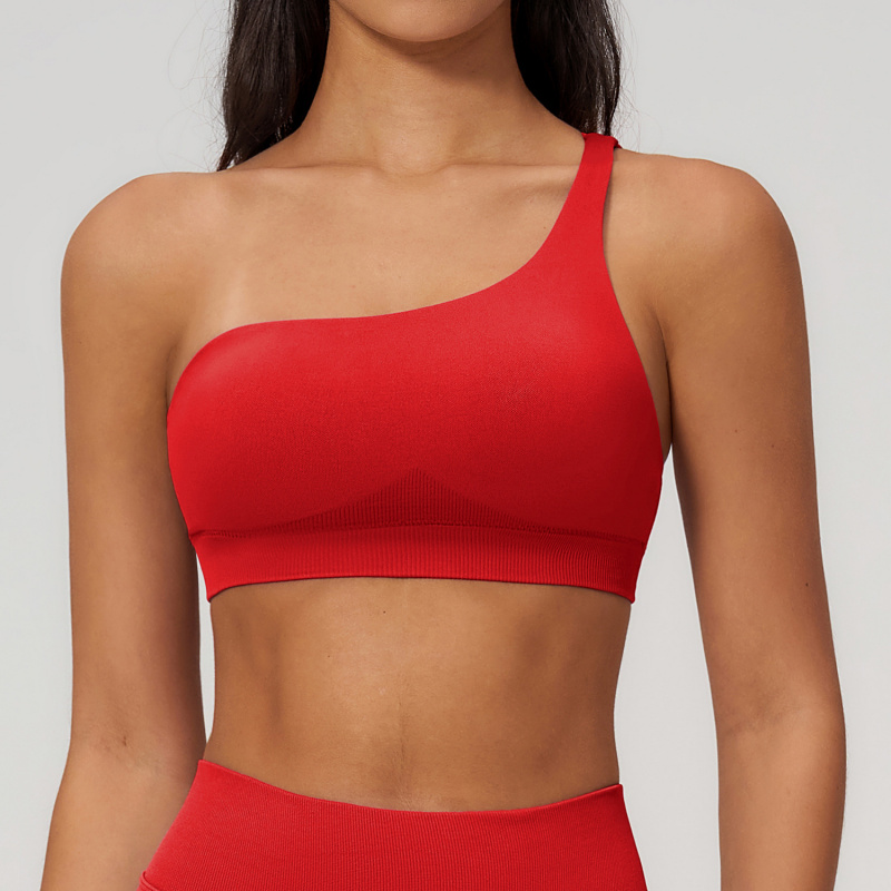 Spring Single-Shoulder Sporty  - Sports Bra High Impact review and price