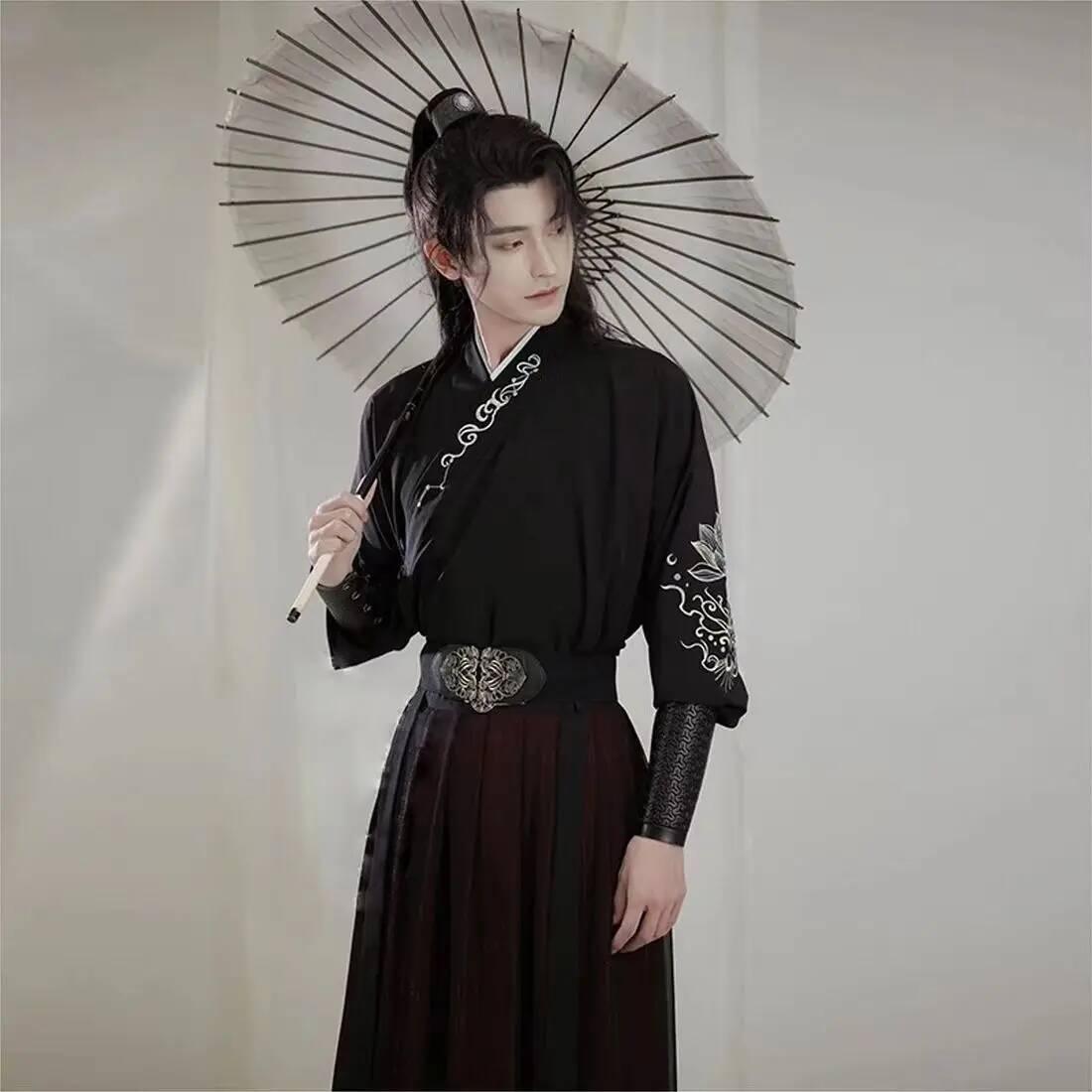 Ancient knight hanfu men women - Robe Silk Women review and price