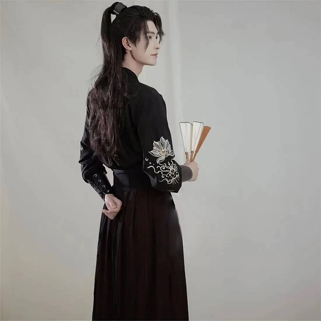 Ancient knight hanfu men women - Robe Silk Women review and price