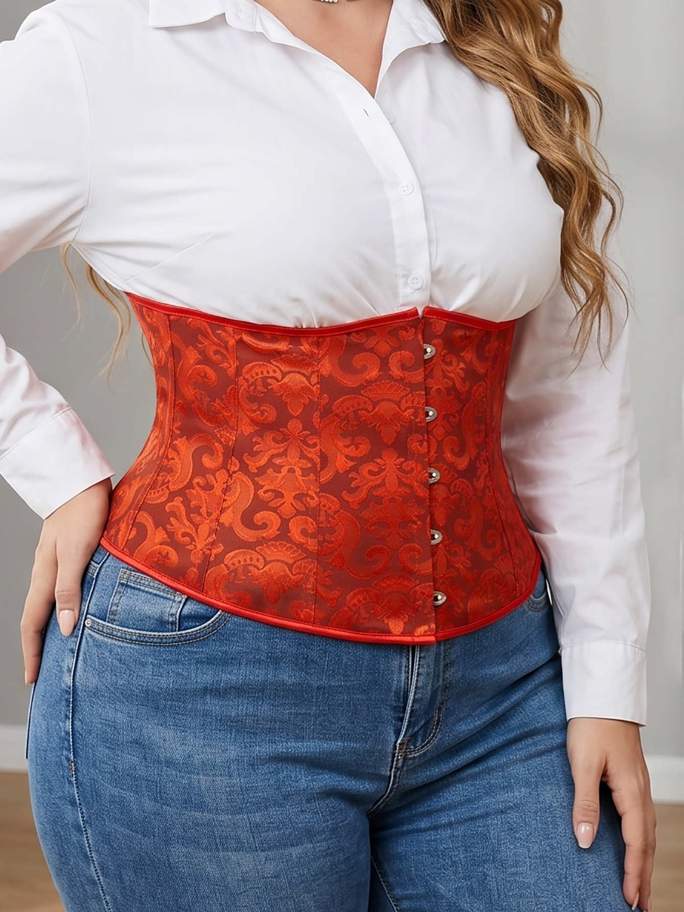 Women's Plus Size Court Lace W - Corset Waist Cinch review and price