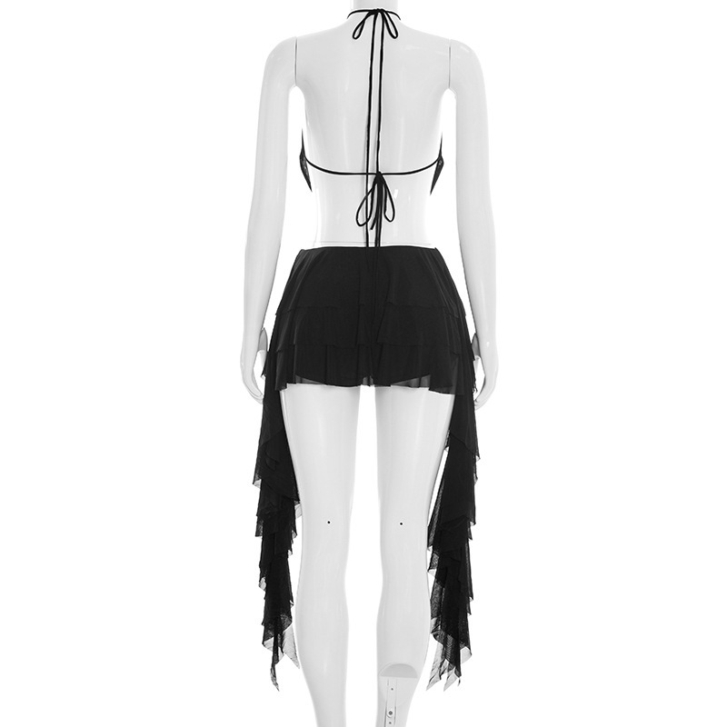 Women Sexy Solid Mesh 2 Piece  - Cami Top Lace review and price