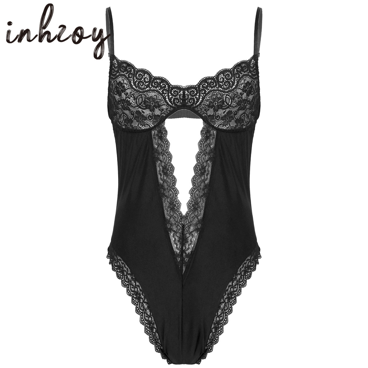 Men Sexy Bodysuit Lingerie Gay - Lace Teddy Lingerie review and price