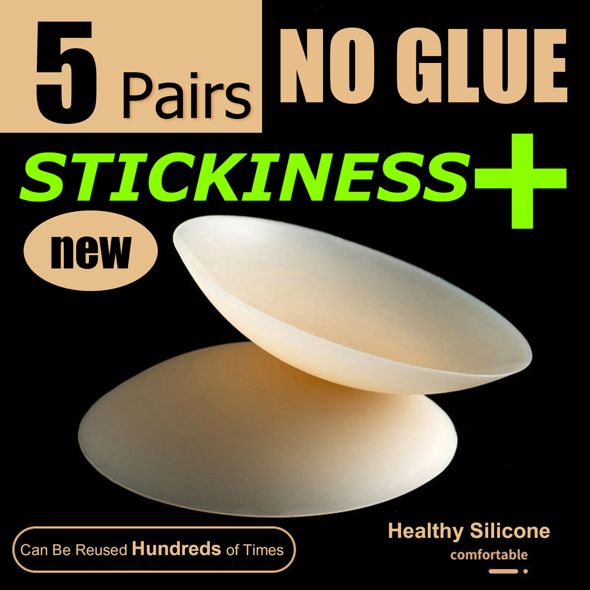 5 Pairs More Sticky 10cm No Tr - Silicone Bra Adhesive review and price