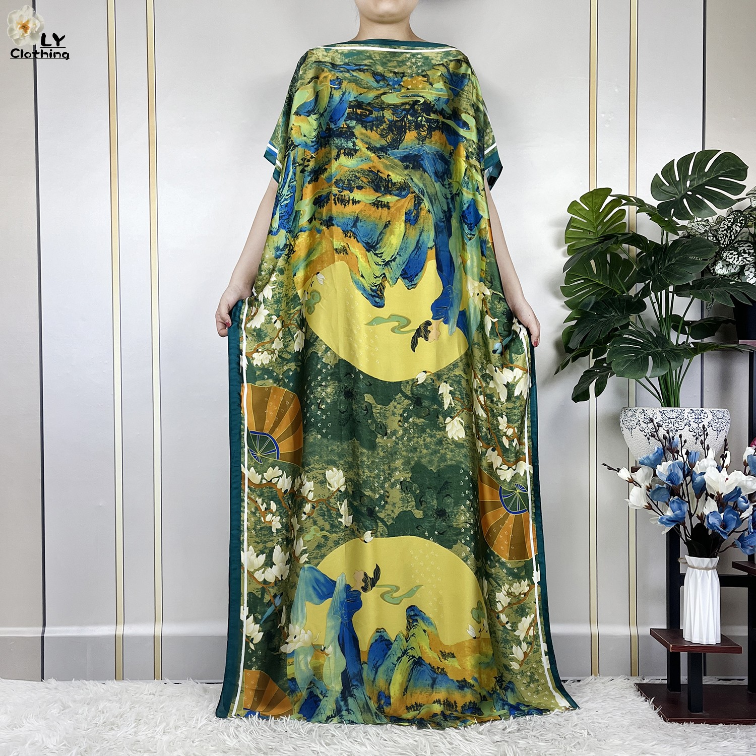Muslim Abayas For Women 2023 N - Robe Silk Women review and price