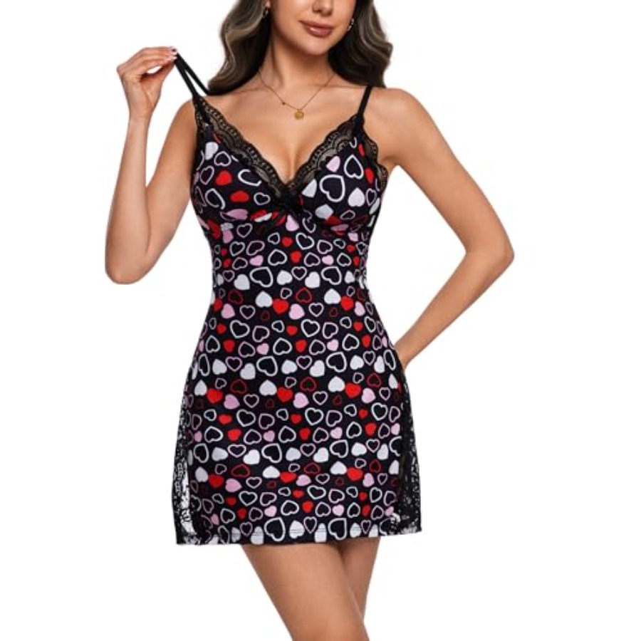 Night Gowns for Women V Neck L - Babydoll Chemise Night review and price