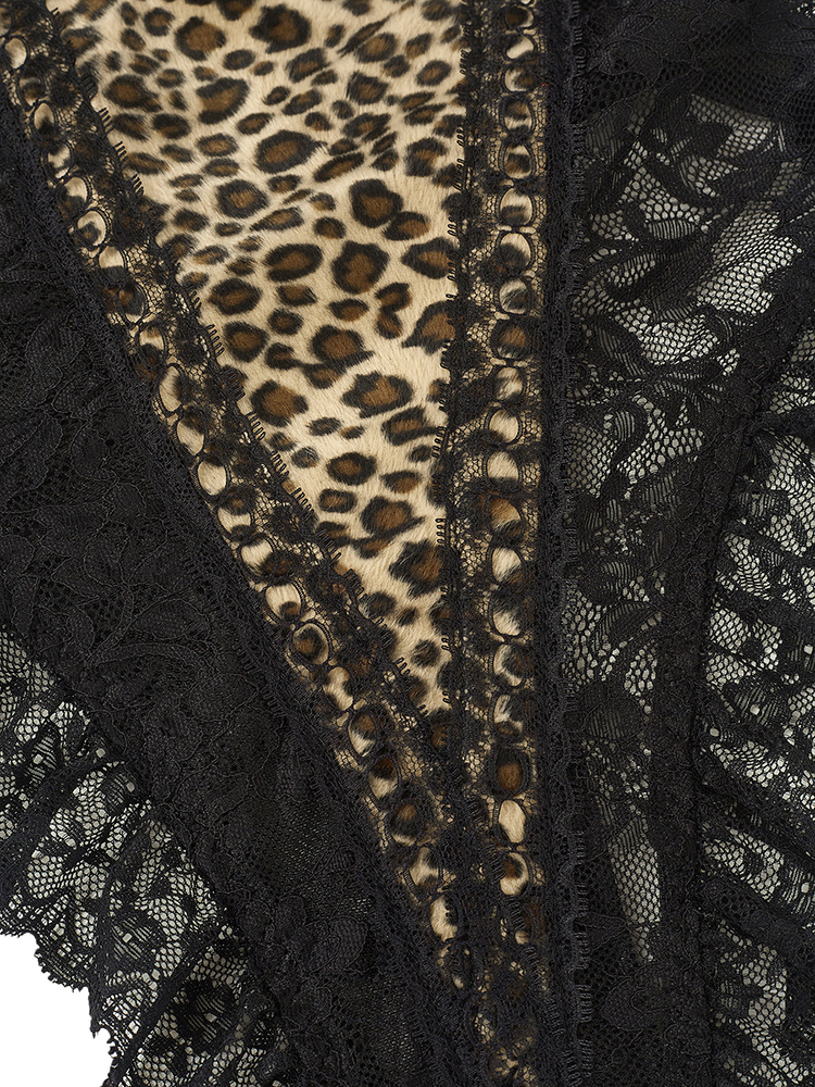 Sexy Lace Leopard Pattern Body - Shapewear Bodysuit Firm review and price
