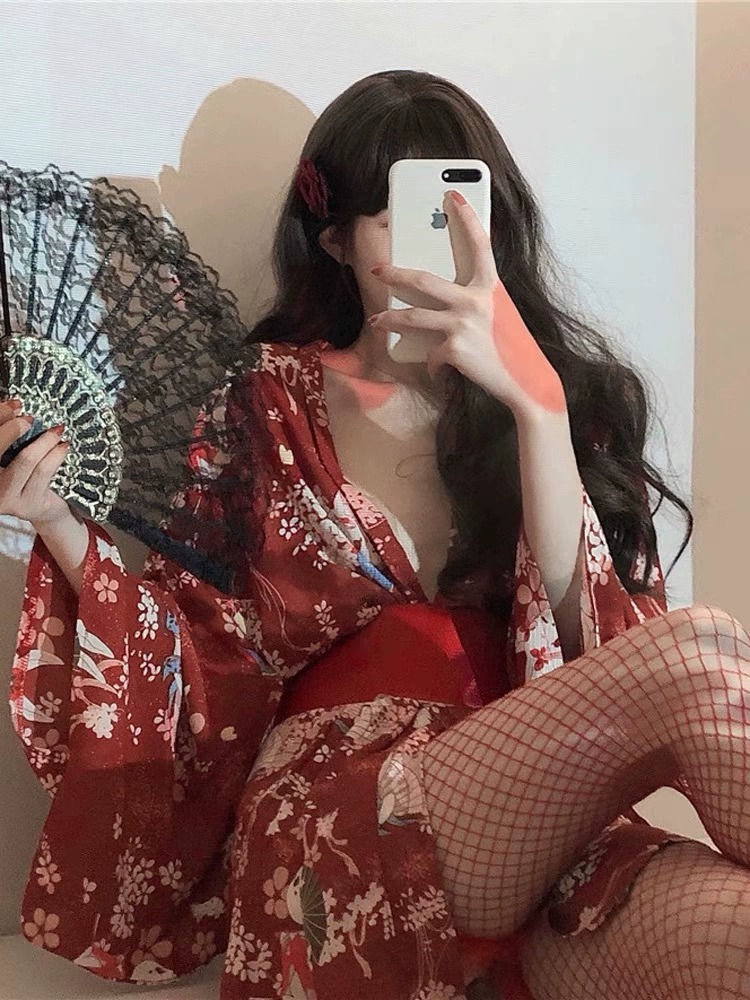 Sex Japanese Kimono Sexy Sleep - Robe Silk Women review and price