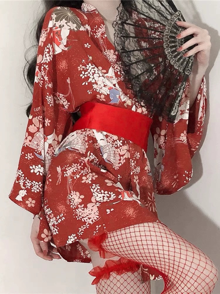 Sex Japanese Kimono Sexy Sleep - Robe Silk Women review and price
