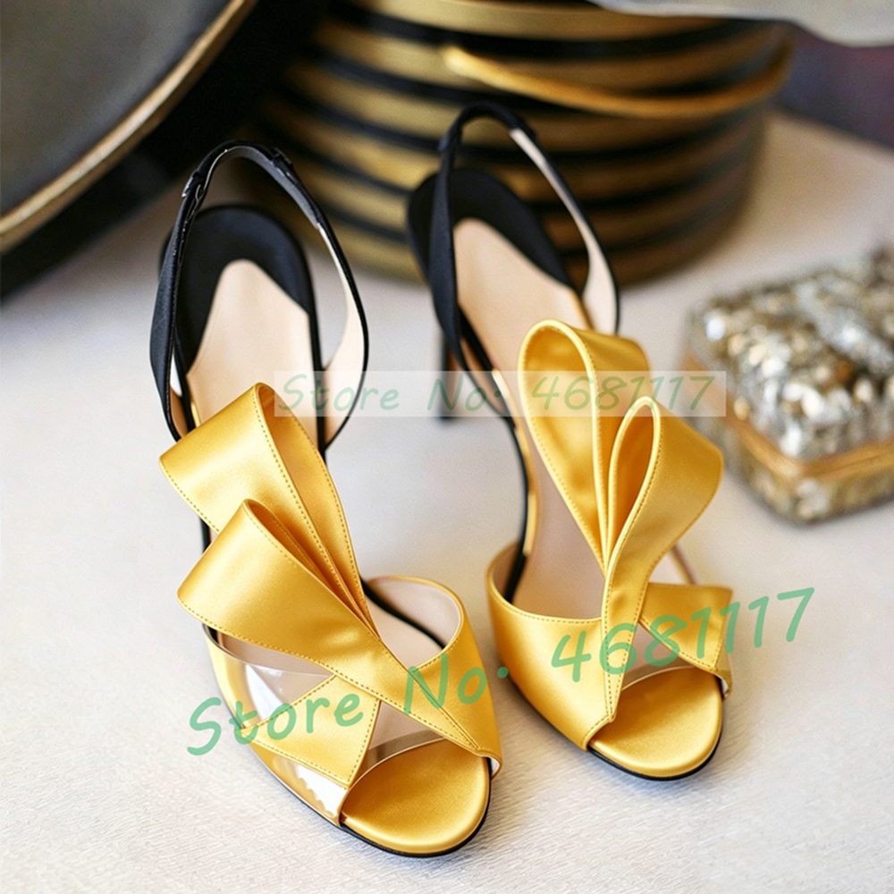 Satin Bow Back Strap High Heel - Slip Dress Satin review and price