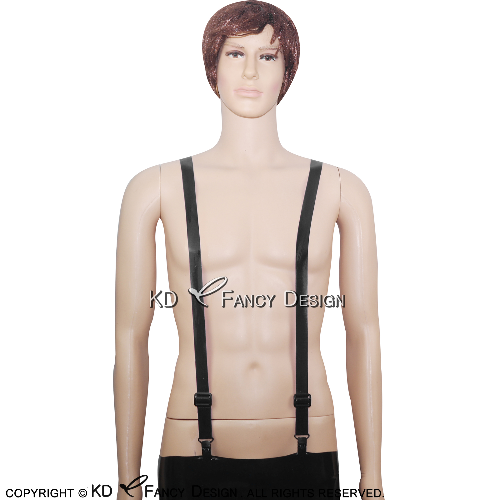 Black Sexy Rubber Latex Suspen - Garter Belt Set review and price