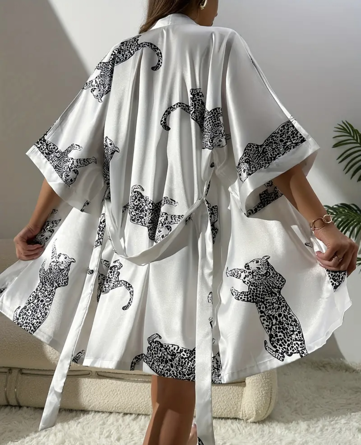 Imitation silk sleepwear sexy  - Robe Silk Women review and price