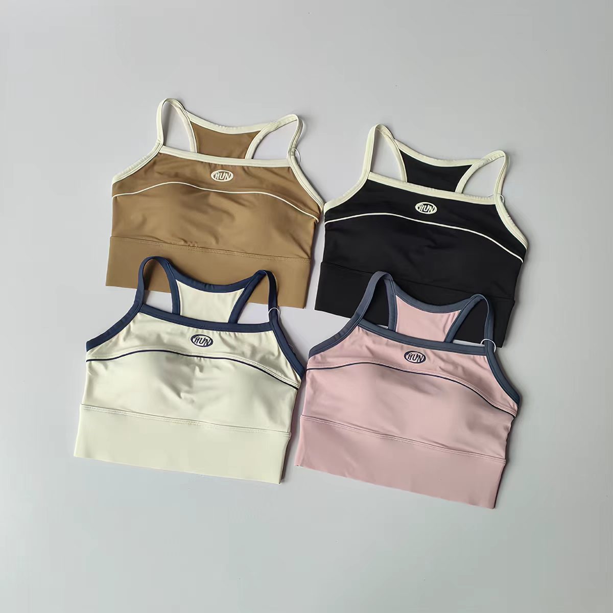 Women Color Block Sports Bra w - Push Up Bra Padded review and price