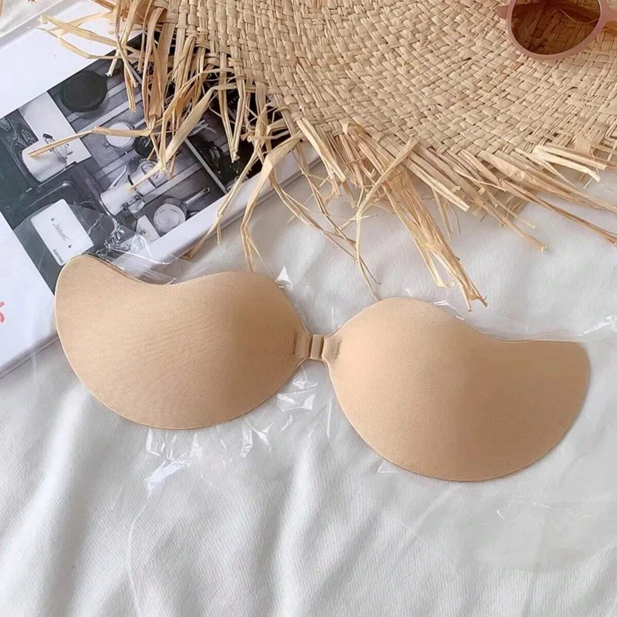 2 Pairs Mango-shaped Silicone  - Silicone Bra Adhesive review and price
