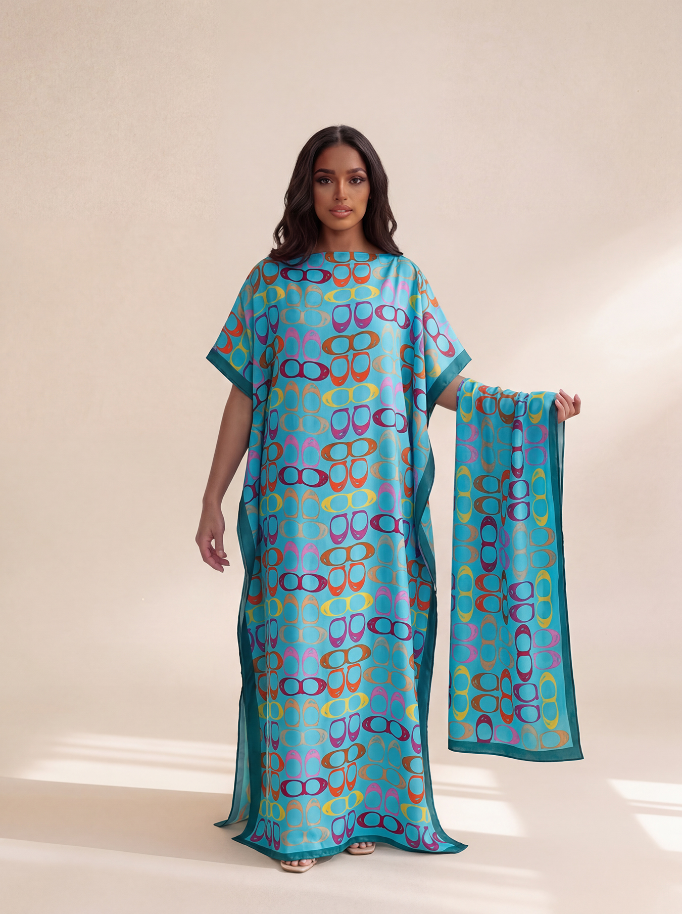 New Style Long Loose Silk Blen - Robe Silk Women review and price