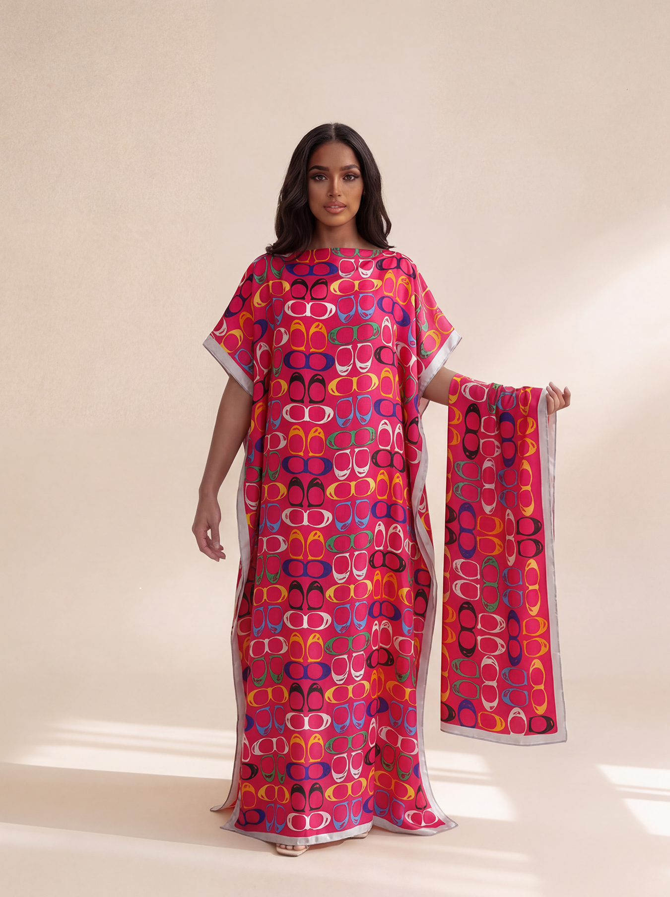 New Style Long Loose Silk Blen - Robe Silk Women review and price