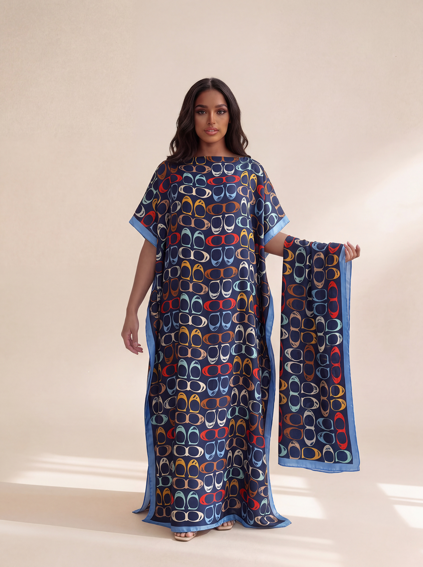 New Style Long Loose Silk Blen - Robe Silk Women review and price
