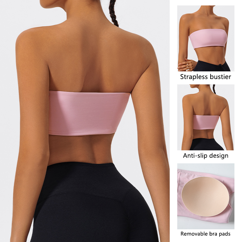 Strapless Sports Bra Gym Crop  - Sports Bra High Impact review and price