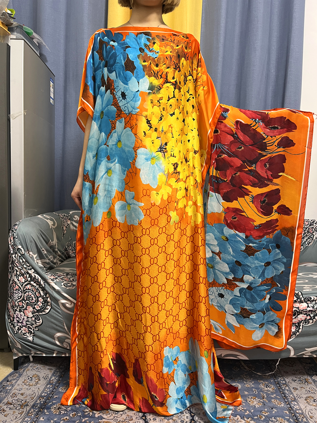 Abayas For Women Dubai Kaftan  - Robe Silk Women review and price