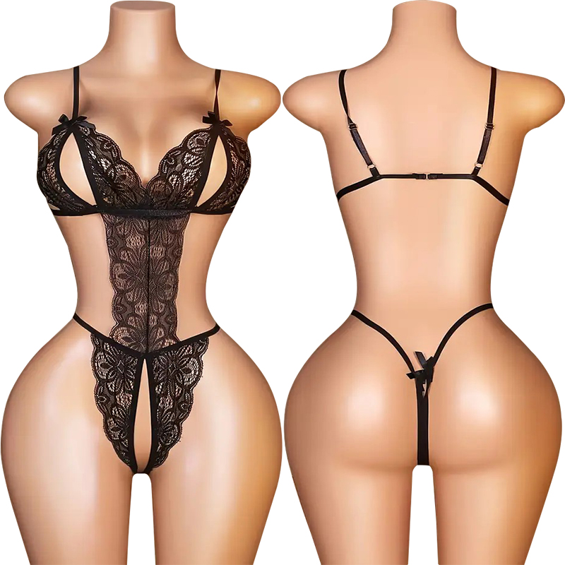 One Pieces Sexy Crotchless Lin - Lace Teddy Lingerie review and price
